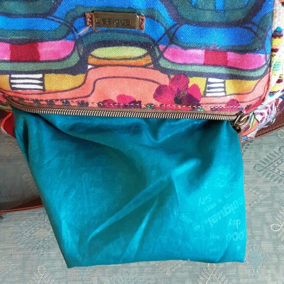 Desigual Christian Lacroix Bohemian Say Something Nice Rose Crossbody Handbag - Picture 3 of 16